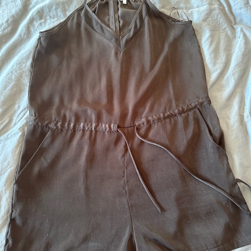 Elegant Black Shorts Romper